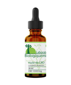 Huile de cannabidiol CBD 1000 mg 30 ml laboratoire Biologiquement Baomix